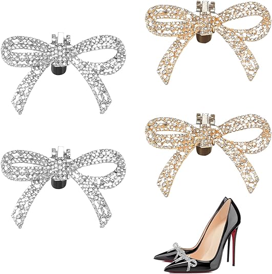 4pcs Bow Shoe Clips