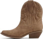 Women Western Stitched Booties (Taupe)