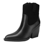 Womens Suede Boots (Black)