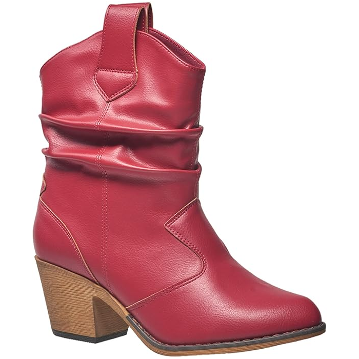 Cowboy Distressed Boots (Red)