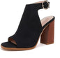 Cutout Peep Toe Heel (Black)