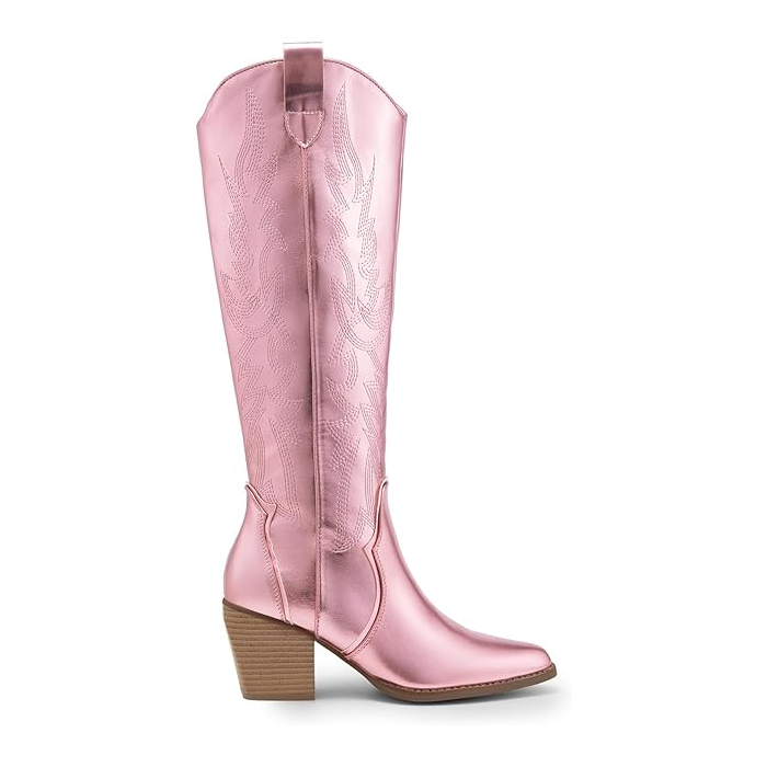 Womens Cowboy Boots (Pink)