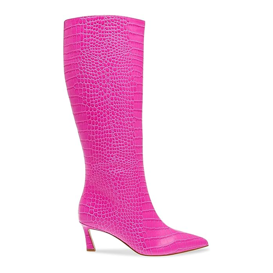 Steve Madden Knee Highs (Pink Croc)