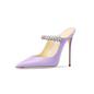 Pointed Crystal Heels (Lavender)