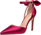 Womens Pointed Stiletto High Heels (Wine)