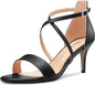 Cross-Strap Mid Heel (Black)