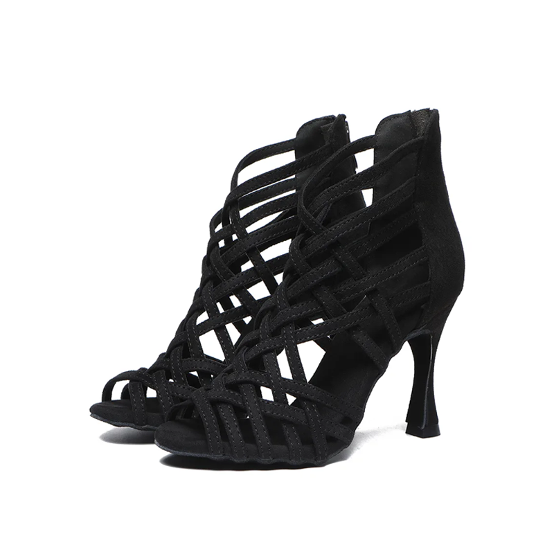 Fuego Bootie Heels (Black)