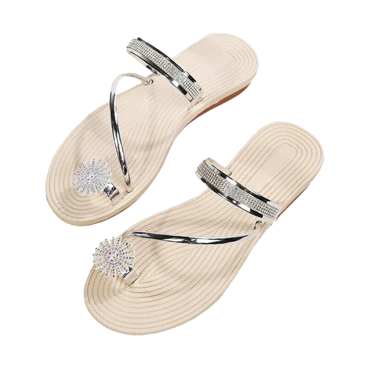 Gemstone Sandals (White)