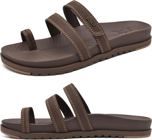 Womens Arch Support Slides (Brown)