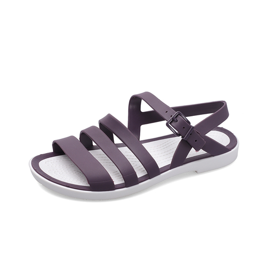 Platform Beach Sandals (Purple)